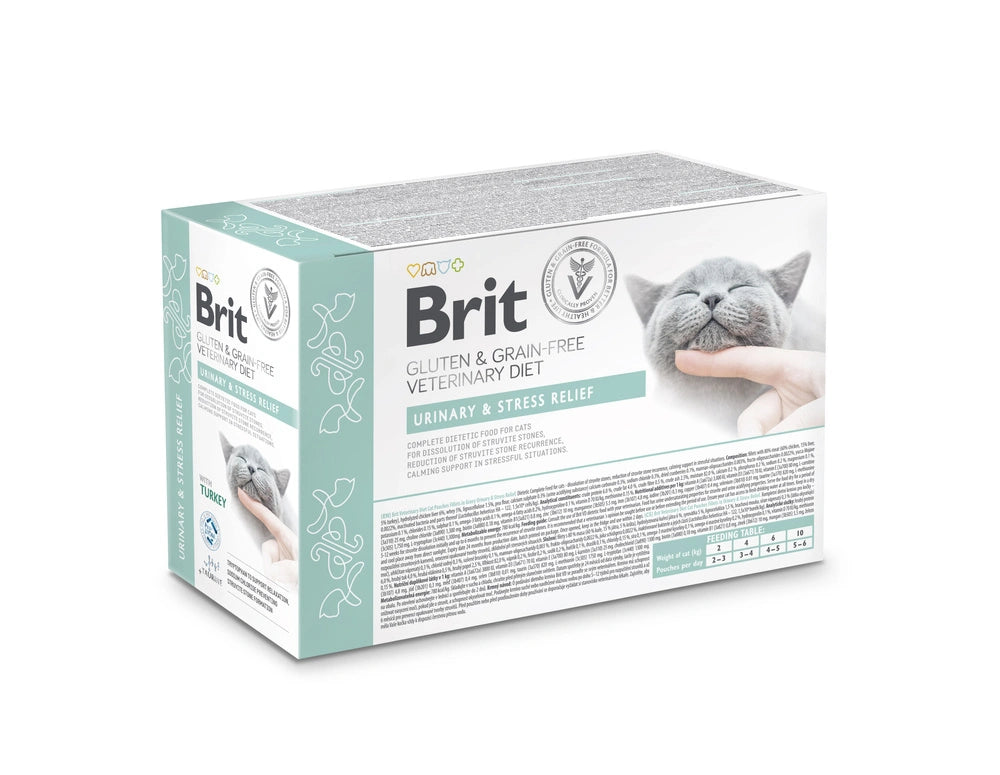 BRIT Veterinary Diet Cat Fillets in Gravy Urinary & Stress Relief, Nassfutter