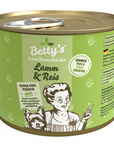 Artikel mit dem Namen Betty's Landhausküche Hund: Lamm & Reis im Shop von zoo.de , dem Onlineshop für nachhaltiges Hundefutter und Katzenfutter.