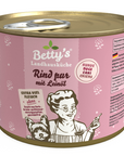 Artikel mit dem Namen Betty's Landhausküche Hund: Rind pur mit Leinöl im Shop von zoo.de , dem Onlineshop für nachhaltiges Hundefutter und Katzenfutter.