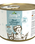 Artikel mit dem Namen Betty's Landhausküche Hund Sensitiv: Pferd & Kartoffel im Shop von zoo.de , dem Onlineshop für nachhaltiges Hundefutter und Katzenfutter.