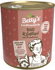 Artikel mit dem Namen Betty's Landhausküche Hund: Wild & Geflügel im Shop von zoo.de , dem Onlineshop für nachhaltiges Hundefutter und Katzenfutter.