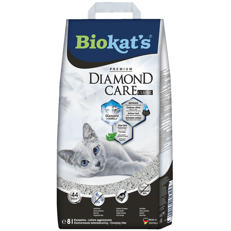 Biokats Diamond Care classic 8 l Papiersack, Katzenstreu
