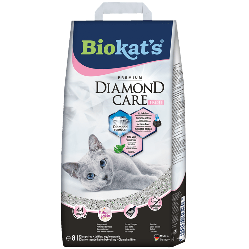 Biokats Diamond Care fresh 8l Papiersack, Katzenstreu