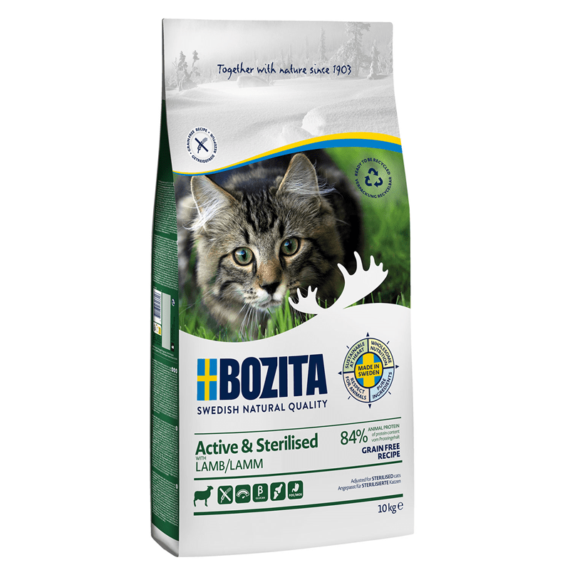 Bozita Active & Sterilised Grain free mit Lamm, Snacks