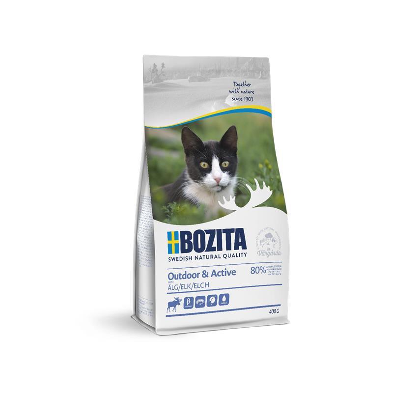 Artikel mit dem Namen Bozita Cat Outdoor & Active Elk im Shop von zoo.de , dem Onlineshop für nachhaltiges Hundefutter und Katzenfutter.