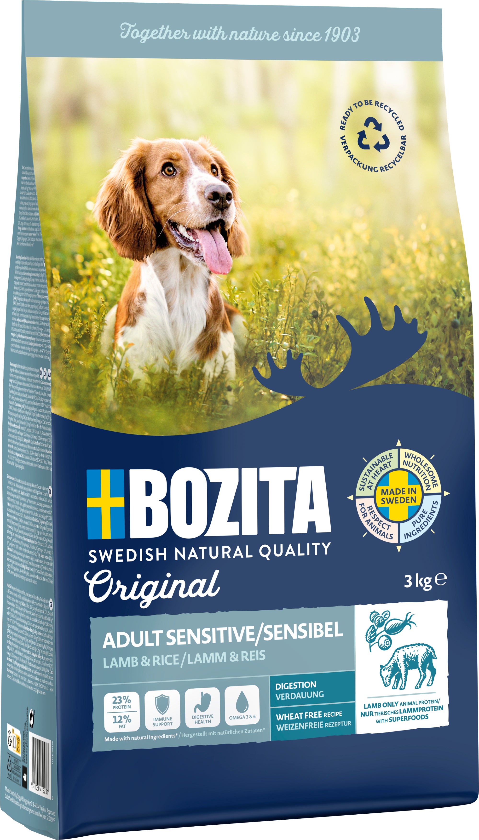 Bozita Dog Original Adult Sensitive Digestion Lamb