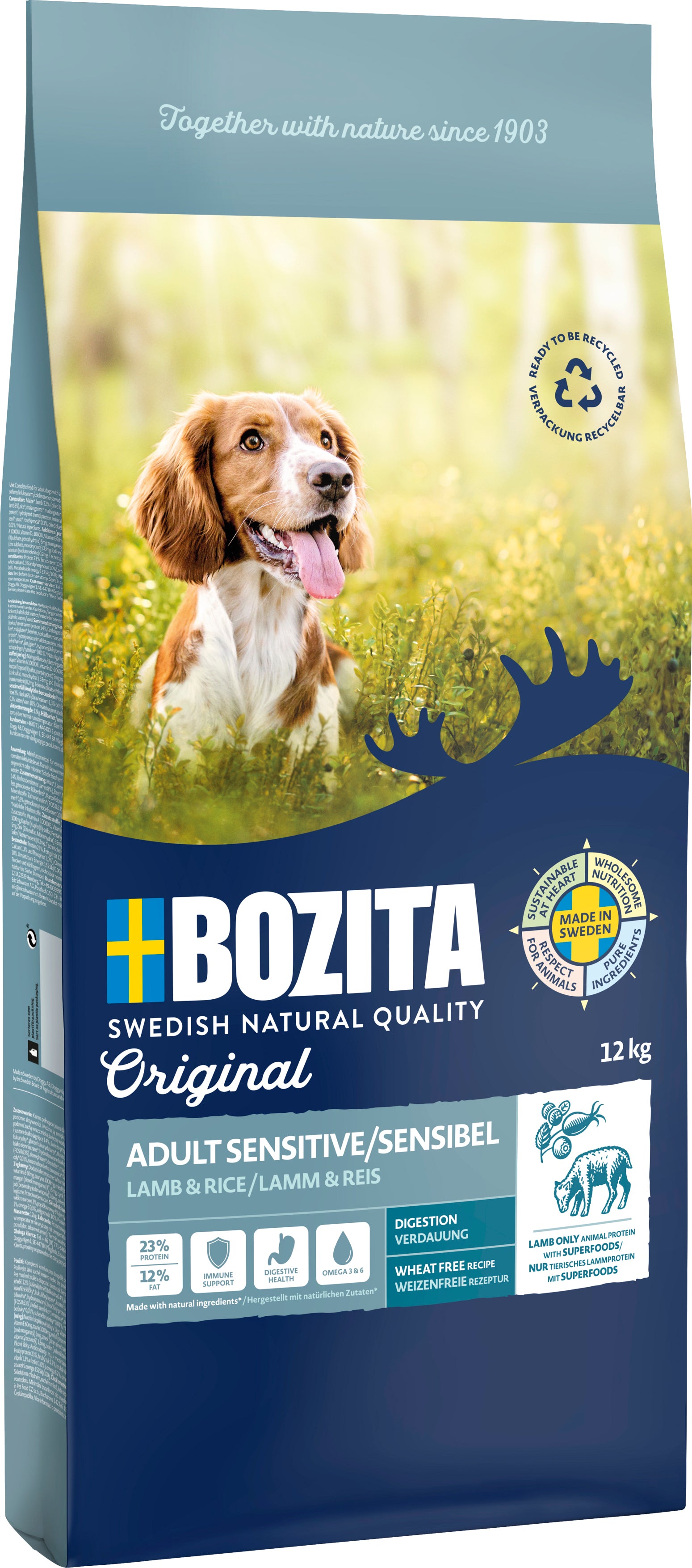 Bozita Dog Original Adult Sensitive Digestion Lamb