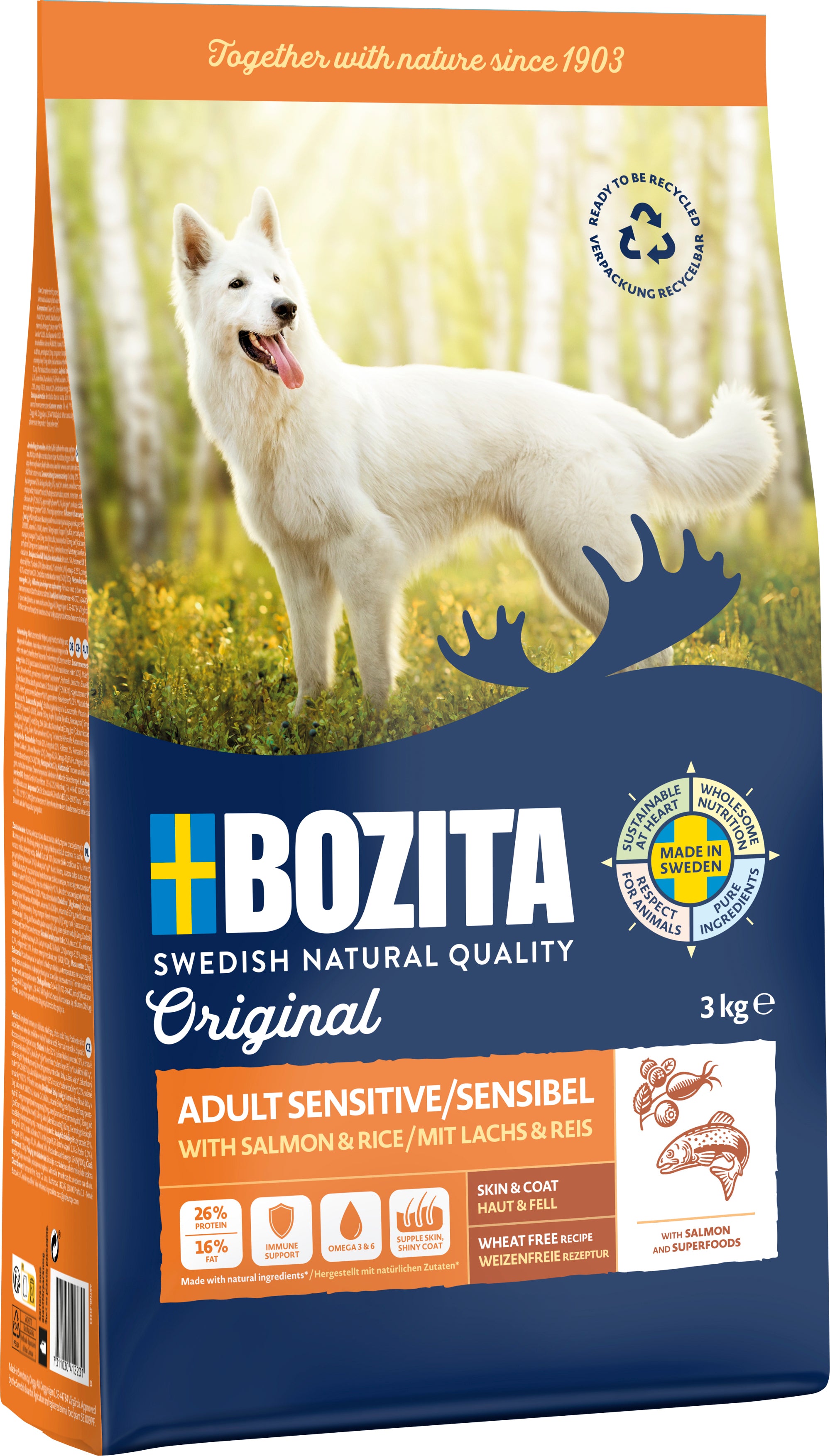 Bozita Dog Original Adult Sensitive Skin & Coat