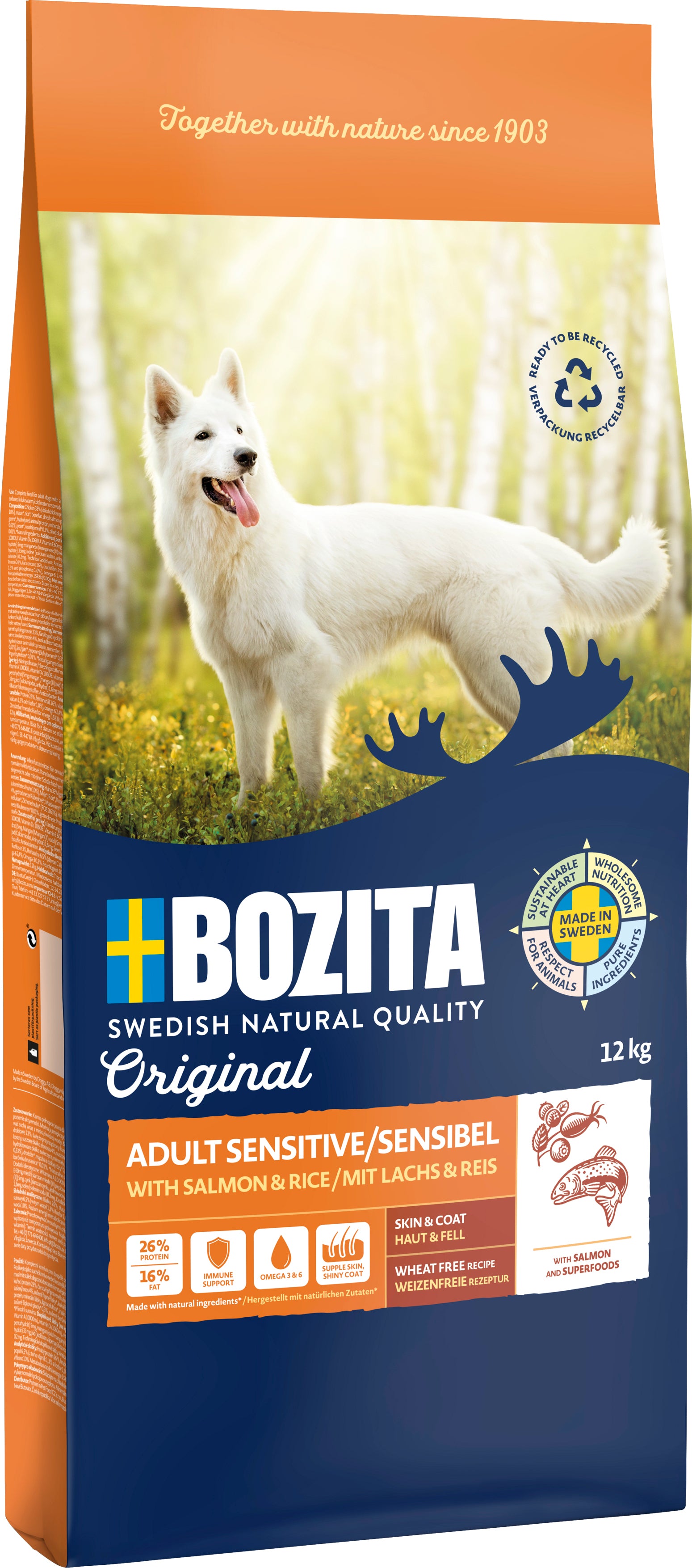 Bozita Dog Original Adult Sensitive Skin & Coat