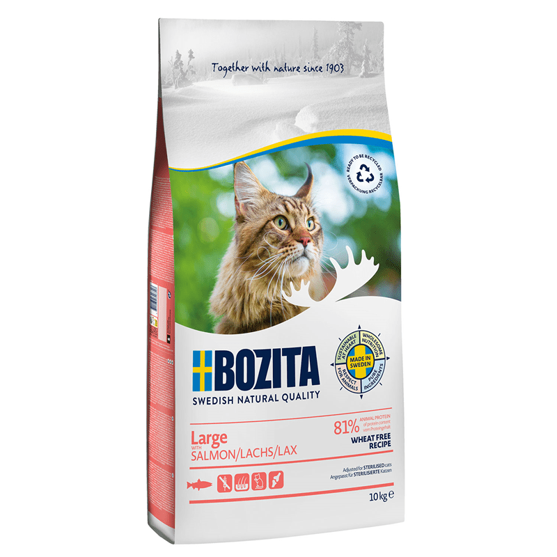 Bozita Large Wheat free mit Lachs, Snacks