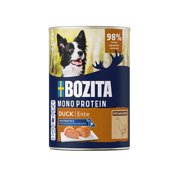 Bozita Duck Pâté with Chunks Dog Canned Food 98% Animal Ingredients