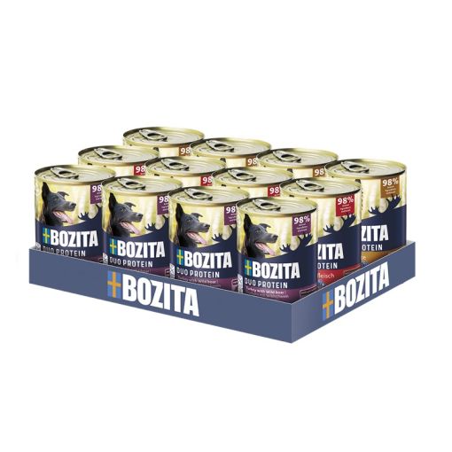 Bozita Paté Mix Tray (Rind, Ente, Lamm), Nassfutter