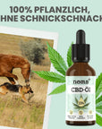 noms+ 15% CBD Tropfen für Hunde und Pferde