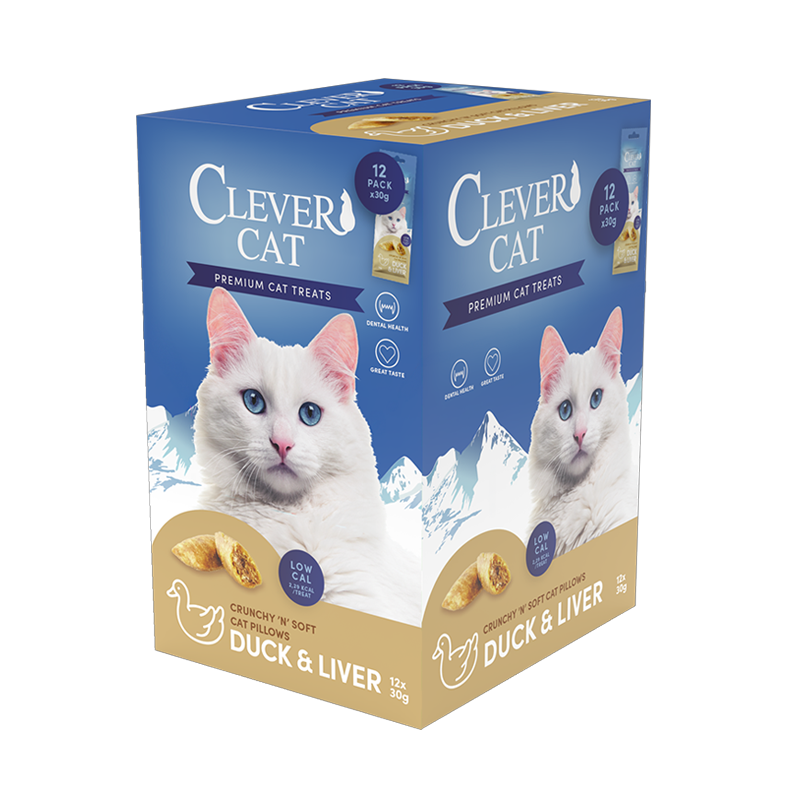 Clever Cat Pillows Snack Ente &amp; Leber