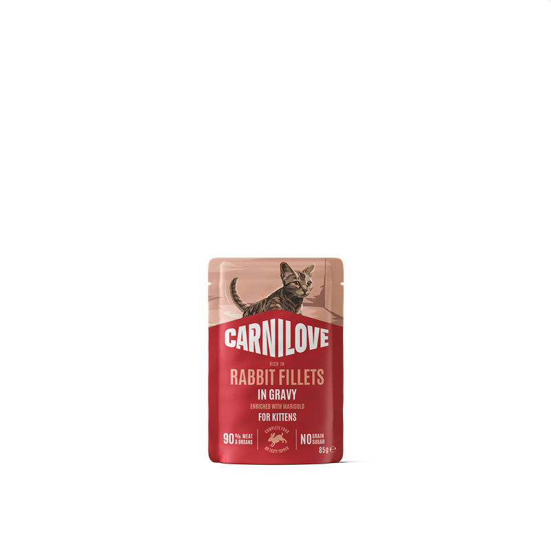 Carnilove Cat Pouch Gravy Kitten - Rabbit, Nassfutter