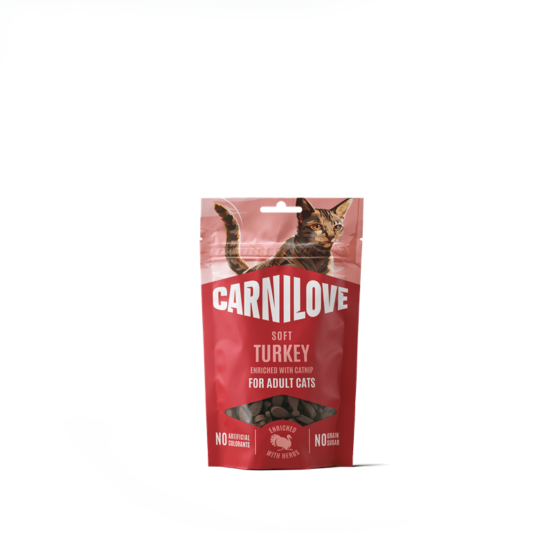Carnilove Cat Soft Snack - Turkey with Catnip, Snacks