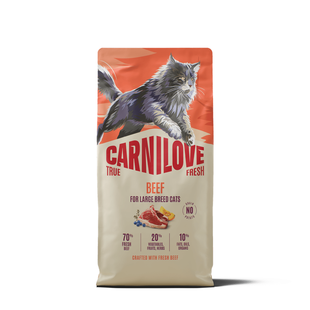 Carnilove True Fresh Rind Trockenfutter für ausgewachsene große Katzen