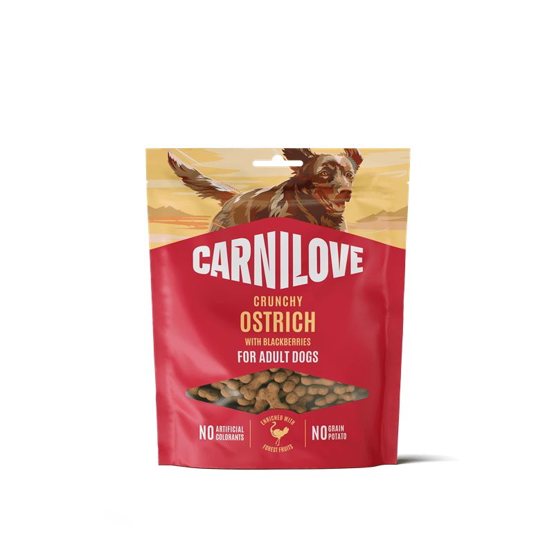 Carnilove Dog Crunchy Snack - Ostrich with Blackberries, Snacks