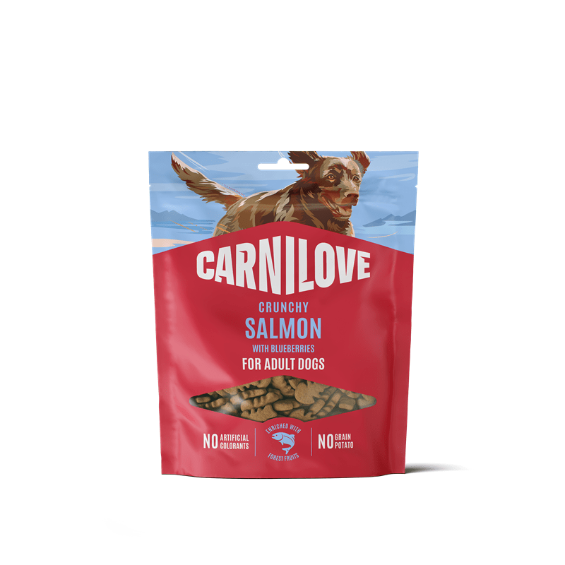 Carnilove Dog Crunchy Snack - Salmon with Blueberries, Snacks
