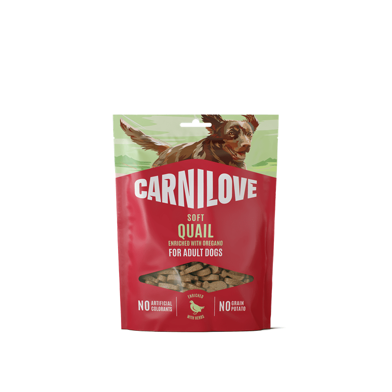 Carnilove Dog Soft Snack - Quail with Oregano, Snacks
