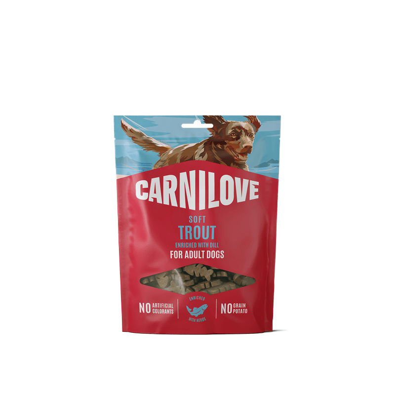 Carnilove Dog Soft Snack - Trout with Dill, Snacks