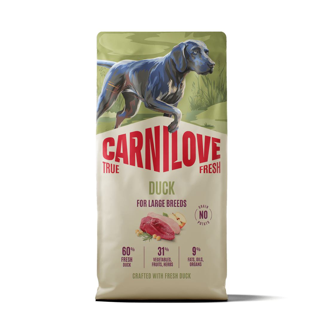 Carnilove True Fresh Ente Trockenfutter für ausgewachsene große Hunde