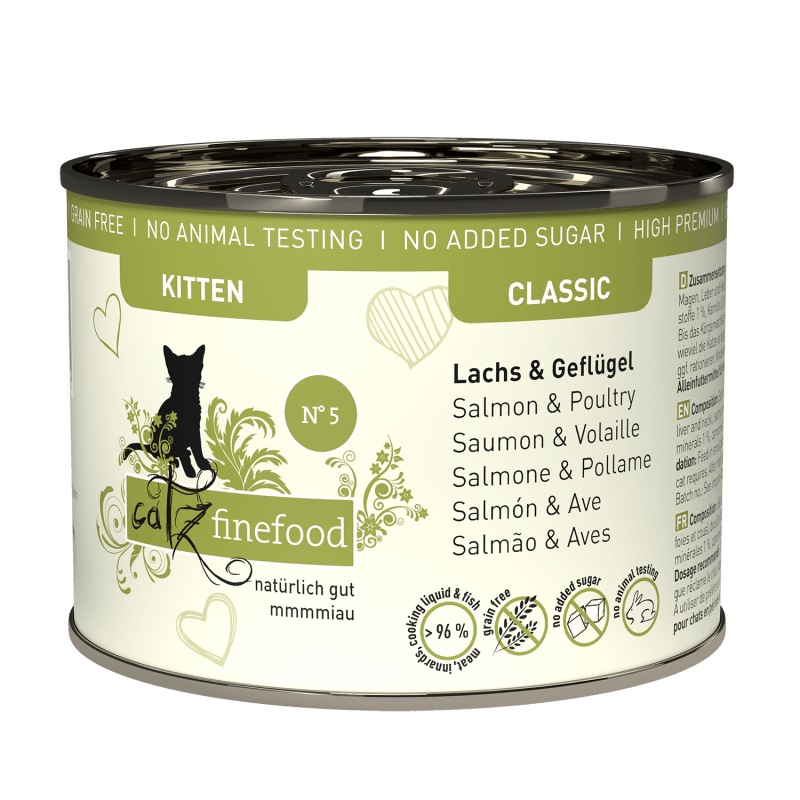 Catz Finefood Kitten No.5 Lachs+Geflügel