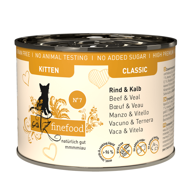 Catz Finefood Kitten No.7 Rind+Kalb