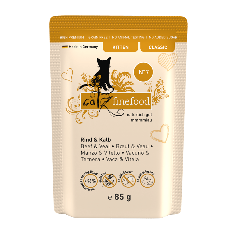 Catz Finefood Kitten No.7 Rind+Kalb