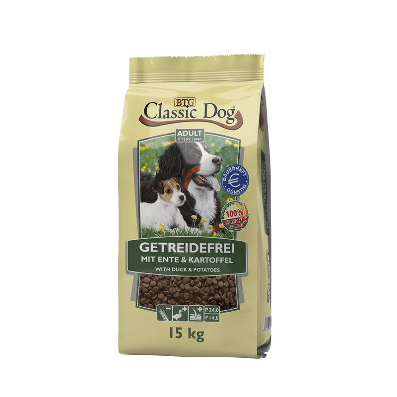 Classic Dog Ente &amp; Kartoffel getreidefrei, Trockenfutter
