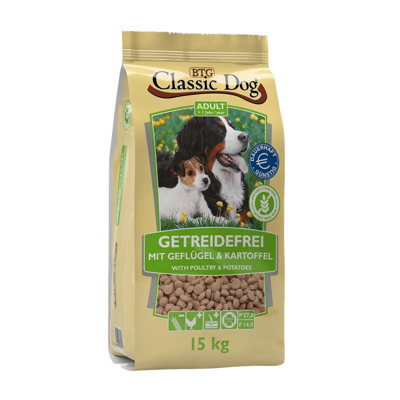 Classic Dog Geflügel &amp; Kartoffel getreidefrei, Trockenfutter