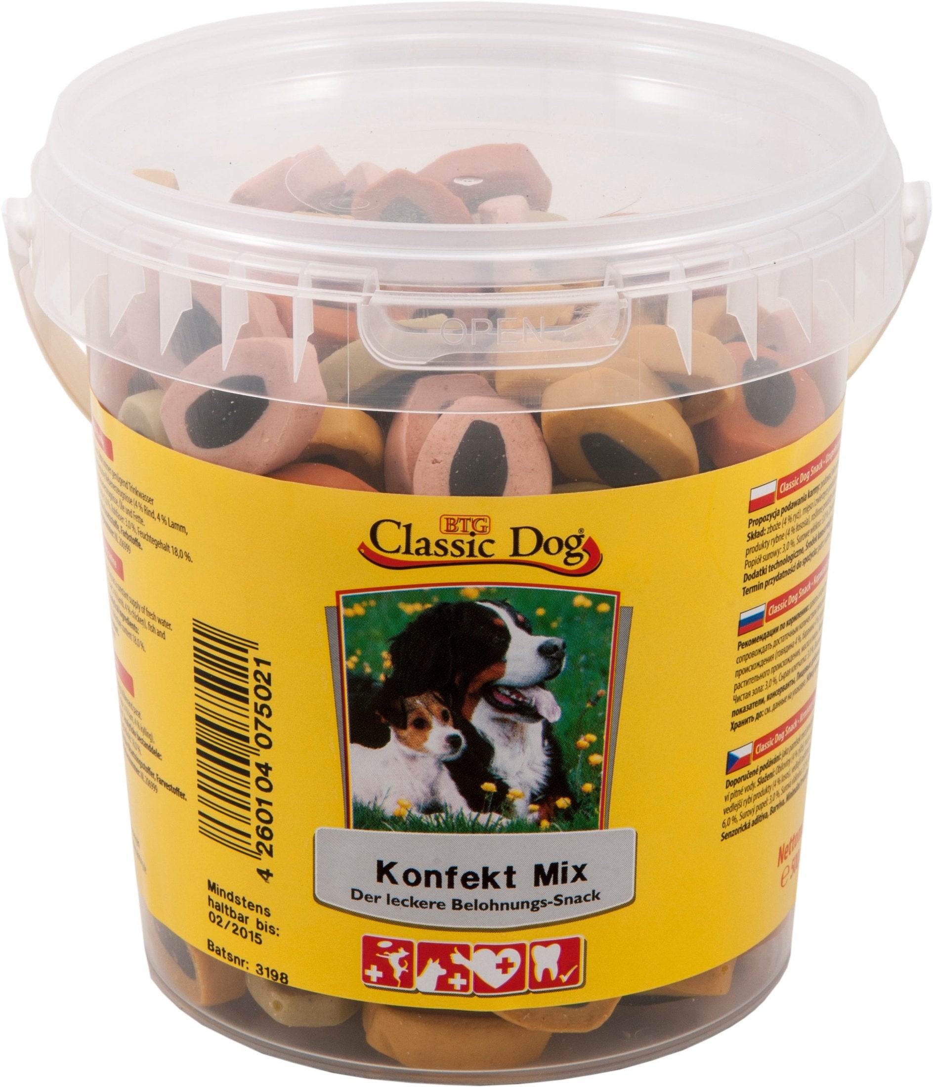 Classic Dog Snack Konfekt Mix Eimer zoo-de