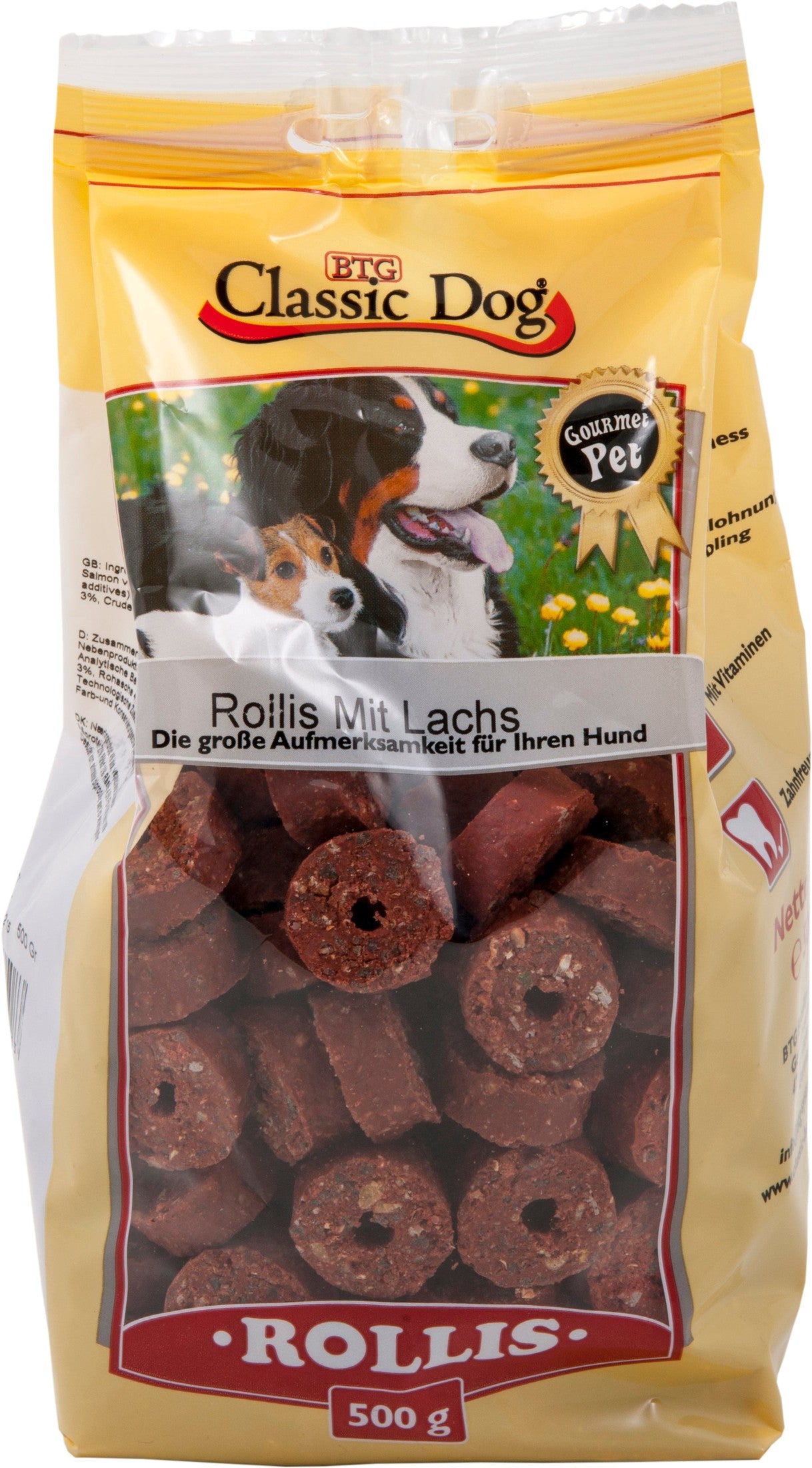 Classic Dog Snack Rollis mit Lachs zoo-de
