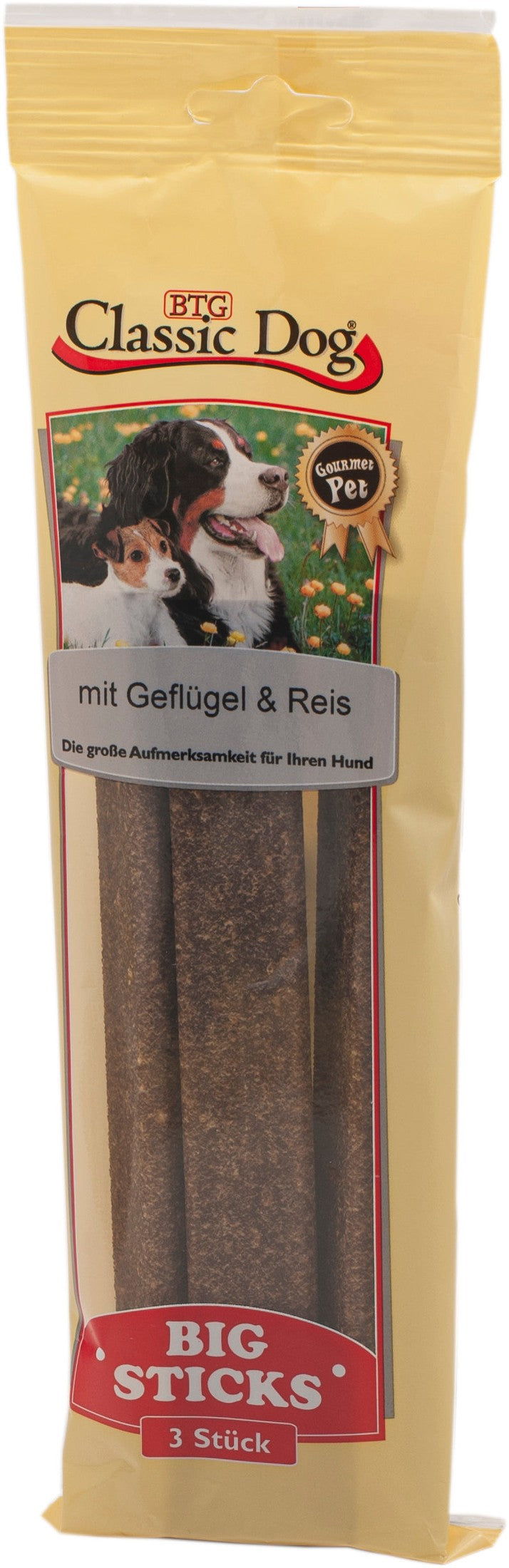 Classic Dog Snack Big Sticks Geflügel & Reis 3er Pack zoo-de