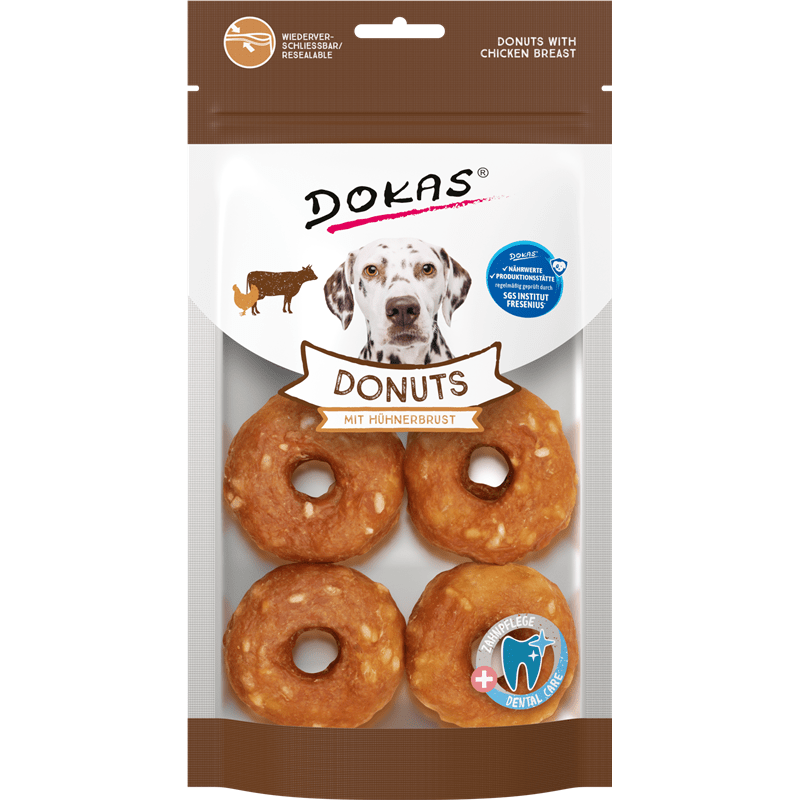 Dokas Donuts mit Hühnerbrust, Snacks