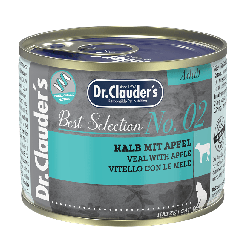 Artikel mit dem Namen Dr.Clauder's Cat BestSelect No 2 im Shop von zoo.de , dem Onlineshop für nachhaltiges Hundefutter und Katzenfutter.