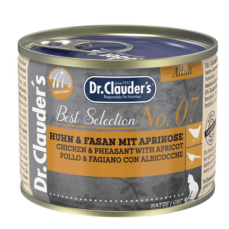 Artikel mit dem Namen Dr.Clauder's Cat BestSelect No 7 im Shop von zoo.de , dem Onlineshop für nachhaltiges Hundefutter und Katzenfutter.