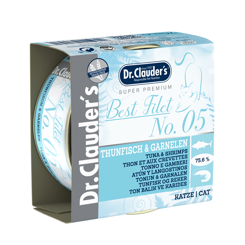 Dr.Clauders Best Filet No3 Thunfisch & Garnelen, Nassfutter