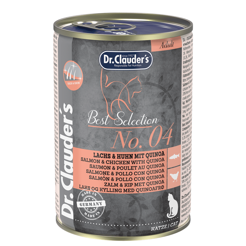Dr.Clauders Best Selection No 4 Lachs & Huhn mit Quinoa, Nassfutter