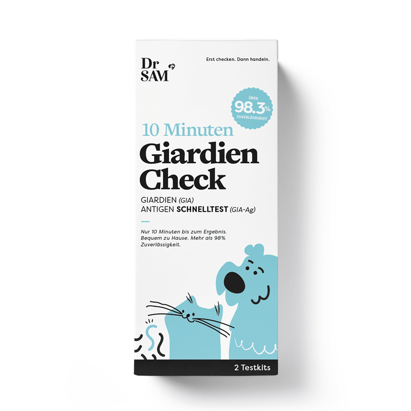 Dr. SAM pawcheck Giardien Test 2er-Set für Hunde und Katzen, Tests