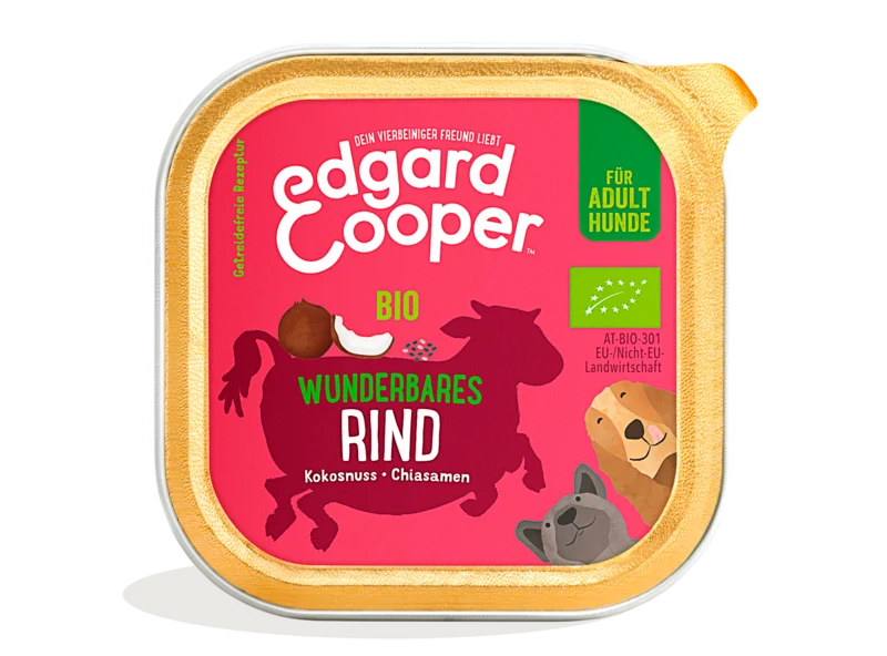 Edgard Cooper Hund Bio-Rind mit Bio-Kokosnuss