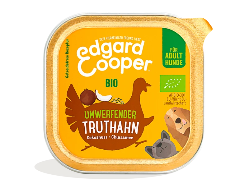 Edgard Cooper Hund Bio-Truthahn + Bio-Kokosnuss