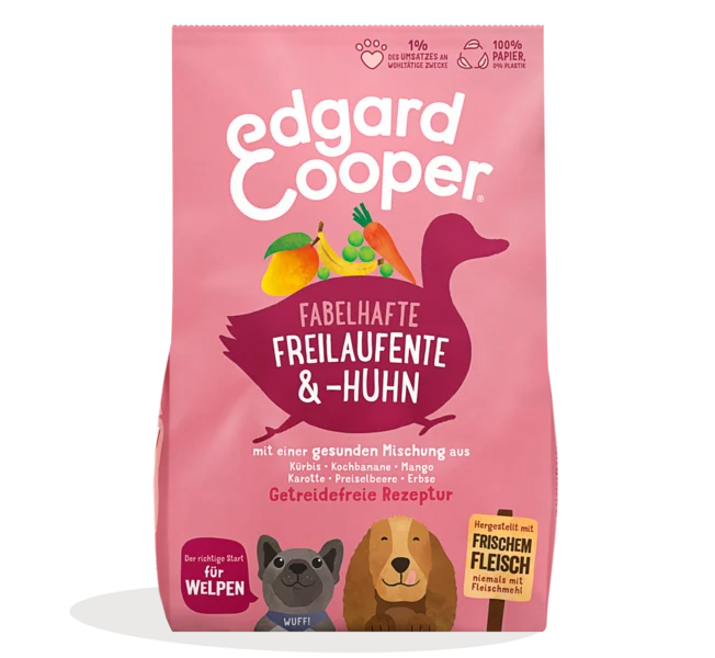 Edgard Cooper Hund Freilaufente&Huhn + Kochbanane