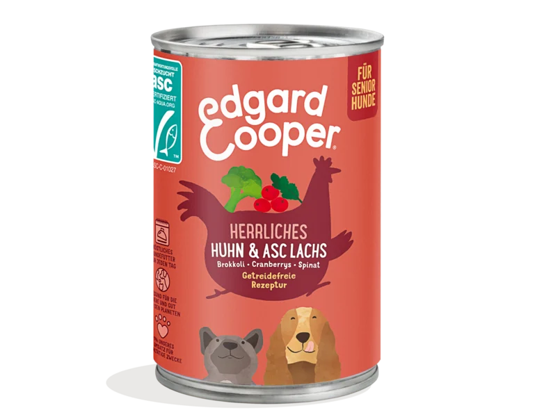 Edgard Cooper Hund Huhn&Lachs mit Brokkoli