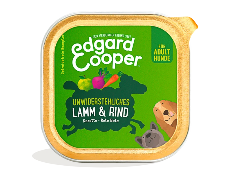 Edgard Cooper Hund Lamm&Rind mit Apfel Schale