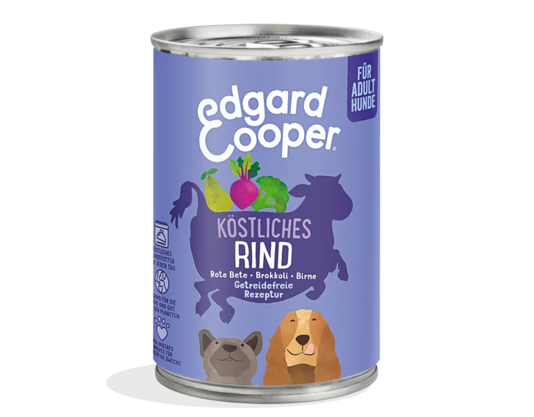 Edgard Cooper Hund Rind mit Rote Beete