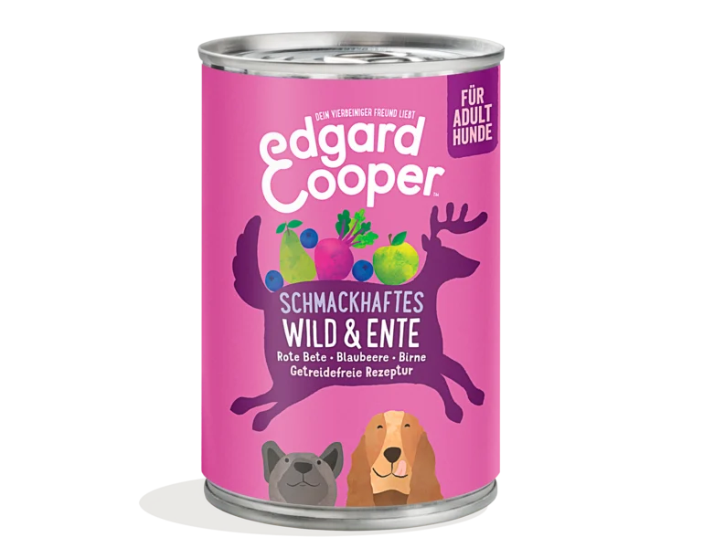 Edgard Cooper Hund Wild & Ente mit Rote Beete