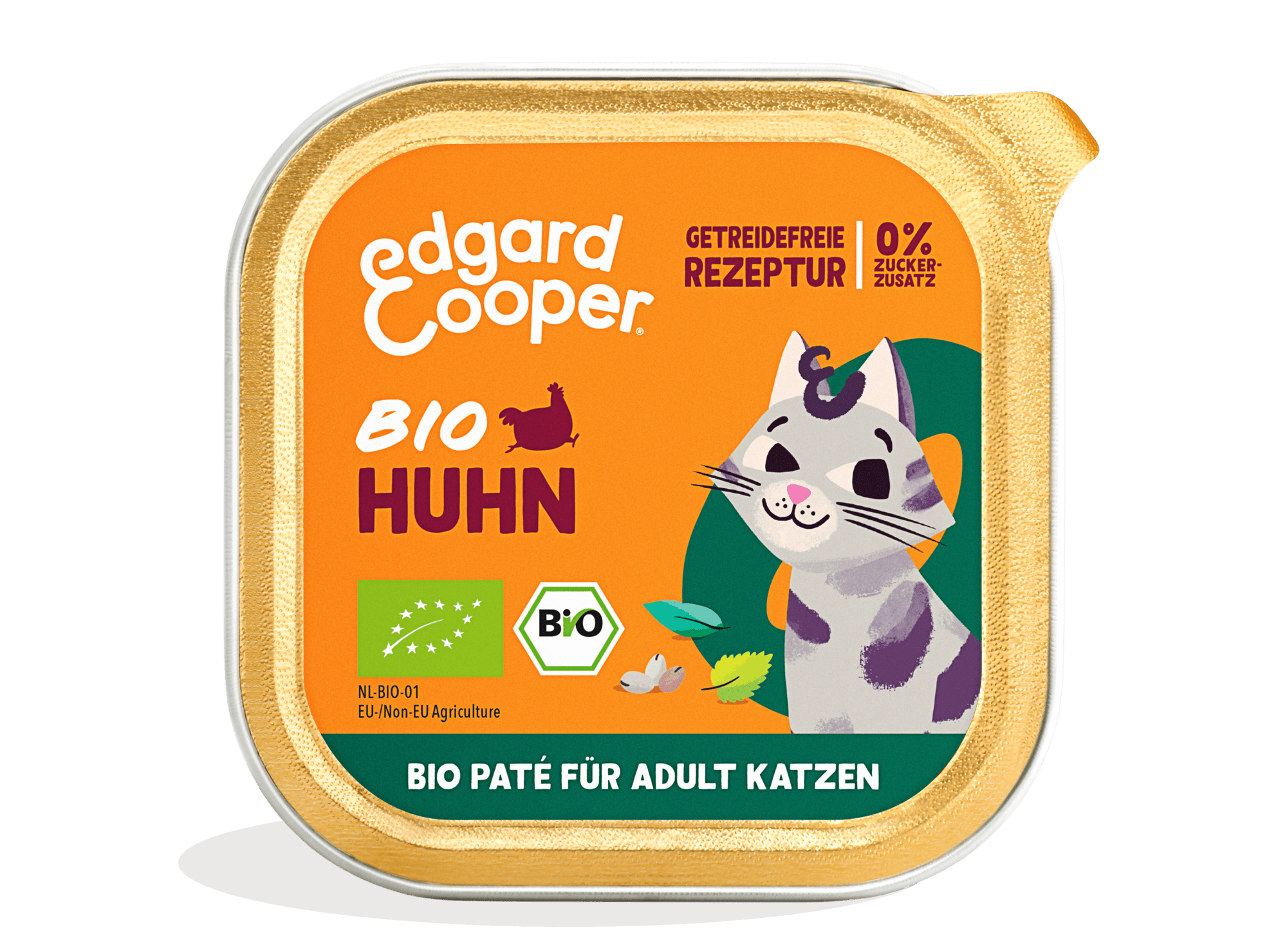 Edgard Cooper Katze Bio-Huhn mit Chiasamen