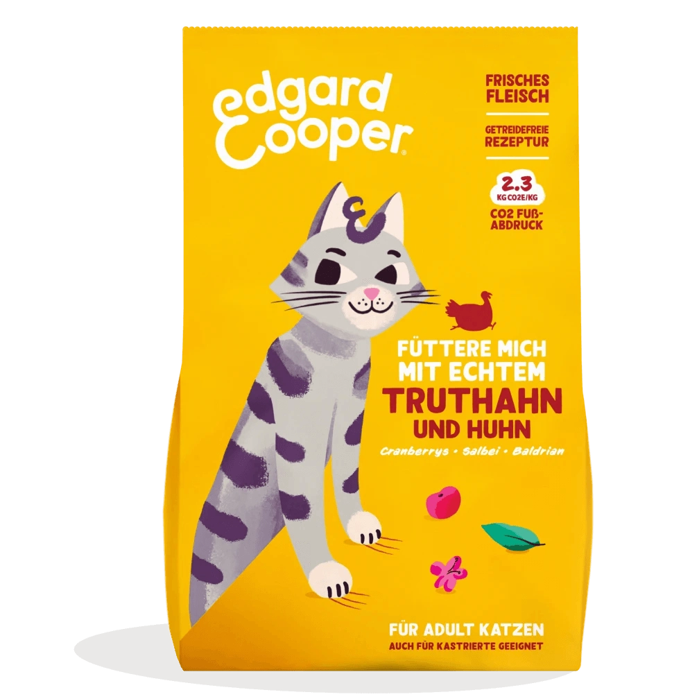 Edgard Cooper Katze Freilandtruthahn&Huhn+Cranberrys