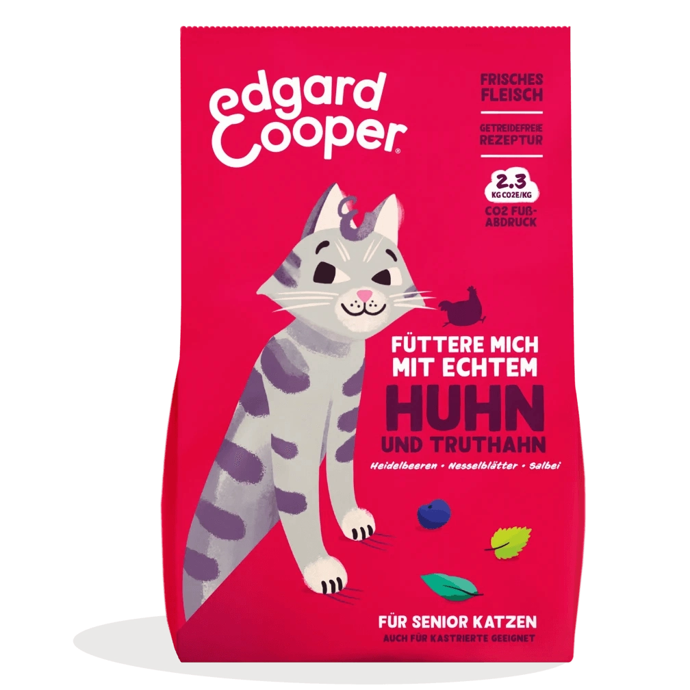 Edgard Cooper Katze Freilaufhuhn&Truthahn+Blaubeere